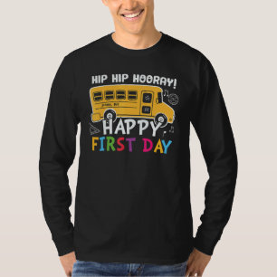 Camiseta Hip Hip Hooray Feliz 1º Dia Grau 5