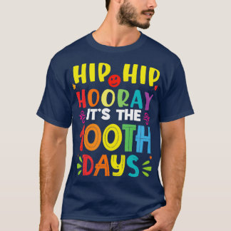 Camiseta Hip Hip Hooray Itx27s o 100º Dia da Dica Escolar