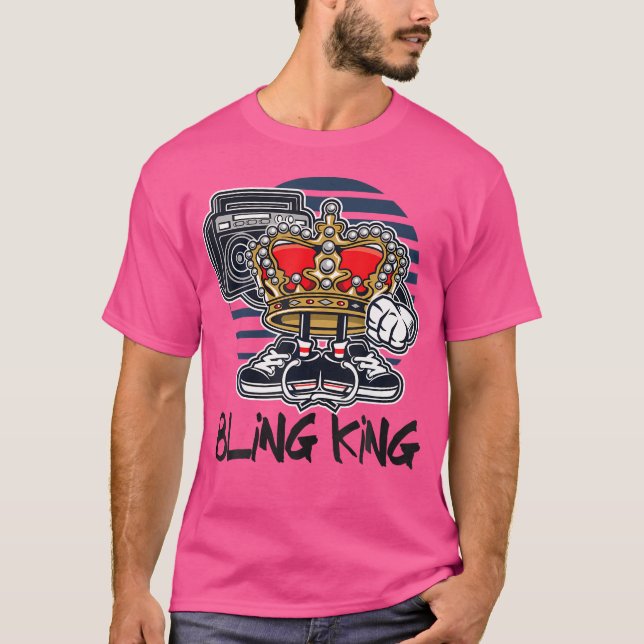 Camiseta Hip Hop Bling King (Frente)