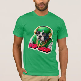 CAMISETA HIP HOP BOSTON TERRIER VERDE 3