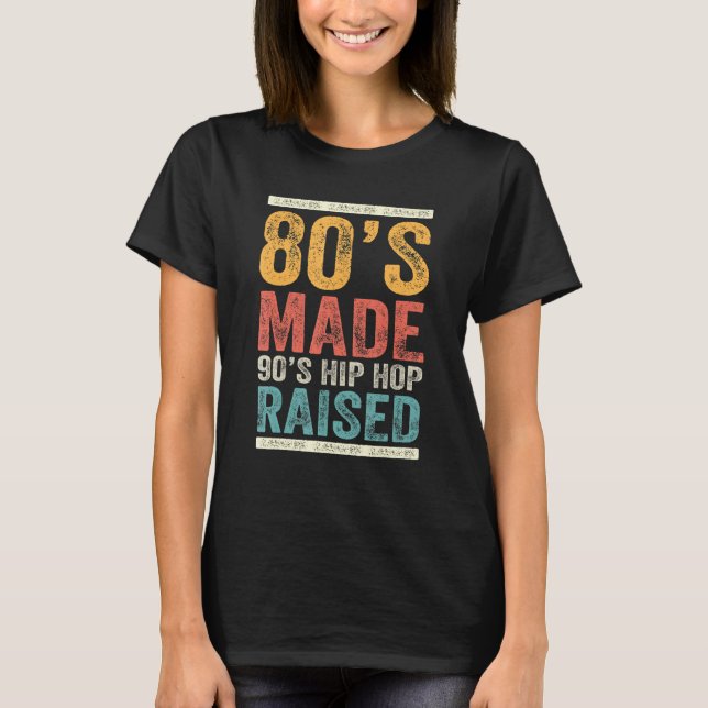 Camiseta Hip Hop criado em 90's com anos 80 6 (Frente)
