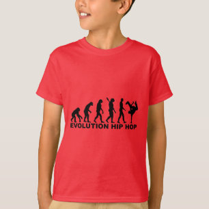 Camiseta Hip-hop da evolução