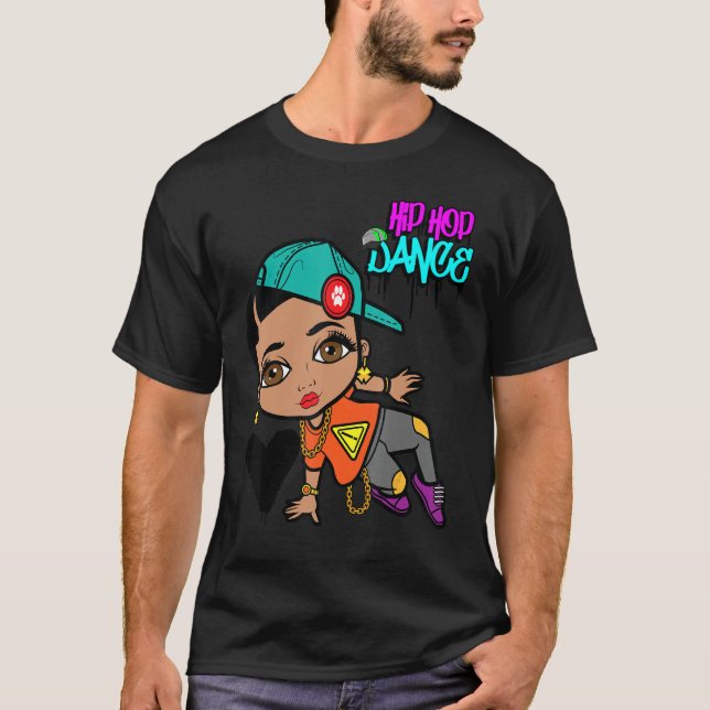 Camiseta Hip Hop Dancing Break Dance Primavera Summer Stree (Frente)