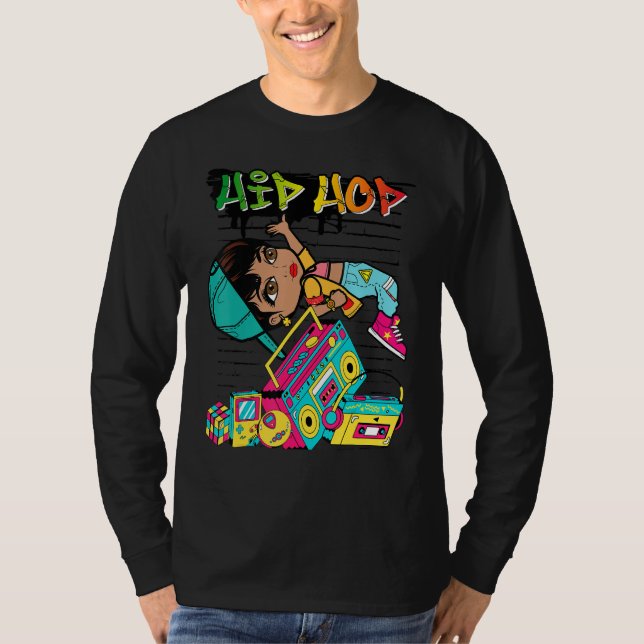 Camiseta Hip Hop Dancing Break Dance Primavera Summer Stree (Frente)