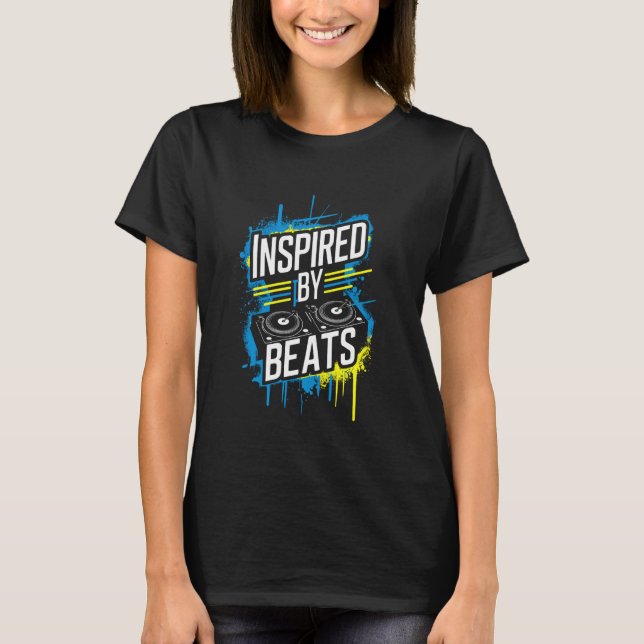 Camiseta Hip Hop Dancing Breakdancing Rap Music Choreógrafo (Frente)