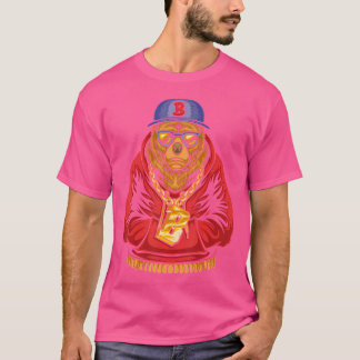 Camiseta Hip Hop do Rapper Bear Ursinho Gangster Hippie Hip