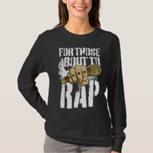 Camiseta Hip Hop Do Rapper De Música rap Para Aqueles Prest