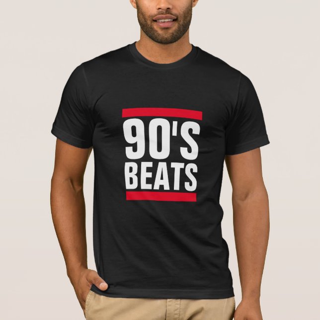 CAMISETA HIP HOP DOS ANOS 90 BATER MENS GRÁFICOS (Frente)