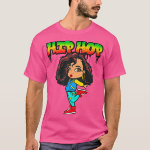 Camiseta Hip Hop É Meu Jam Rap Música Dançando Melanin Brow
