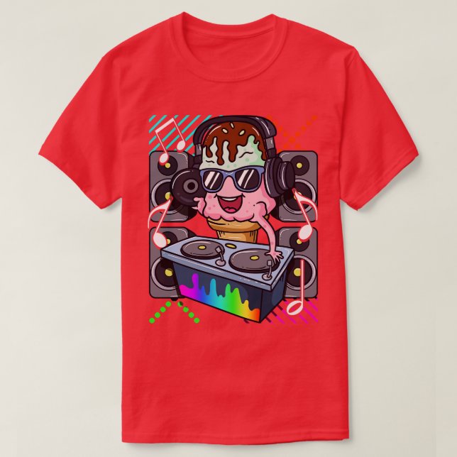 Camiseta Hip Hop Eletrônico Cone DJ Dance (Frente do Design)