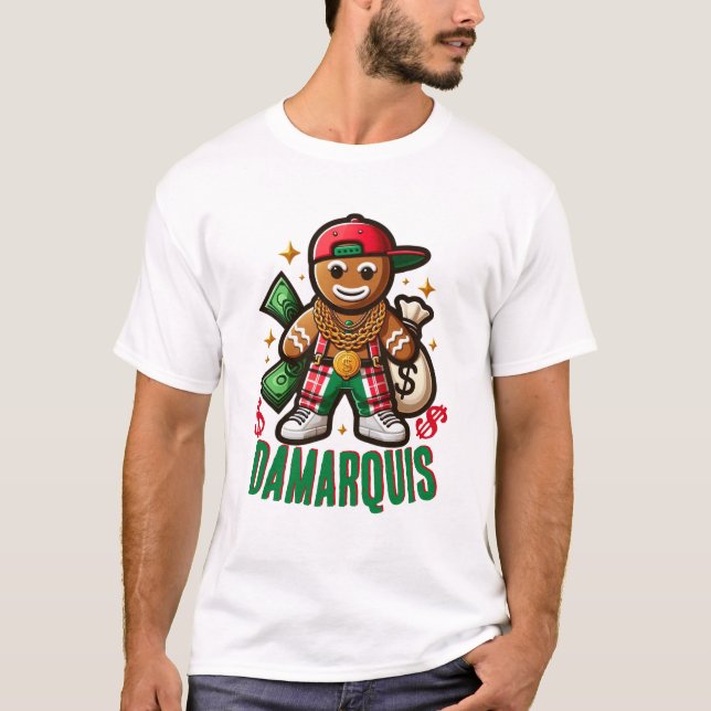 Camiseta Hip Hop Gingercake Man Swag Natal (Frente)