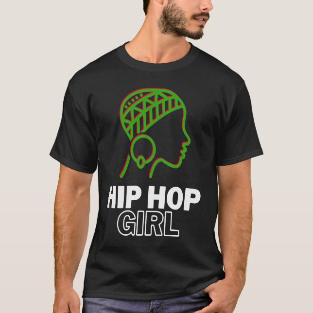 Camiseta Hip Hop Girl  Girls Can Rap And Spit Too (Frente)