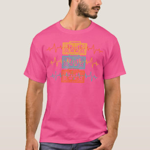 Camiseta Hip Hop Heartbeat Para A Dança De 90 Eu Adoro Hip