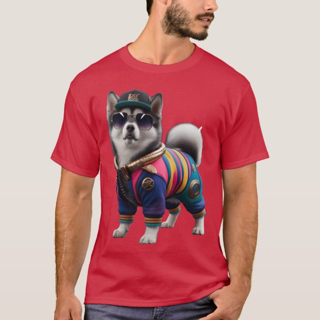 Camiseta Hip Hop Inspired Cartoon Character in 3d Cute ala  (Frente)