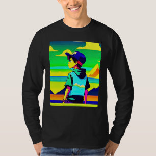 Camiseta Hip hop lo fi chillhop batidas relaxantes estética