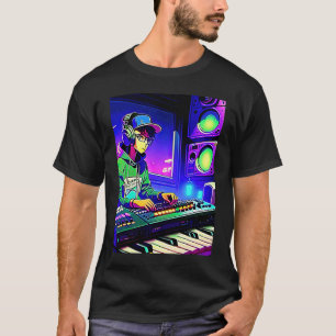 Camiseta Hip hop lo fi chillhop batidas relaxantes estética