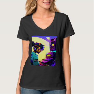 Camiseta Hip hop lo fi chillhop batidas relaxantes estética