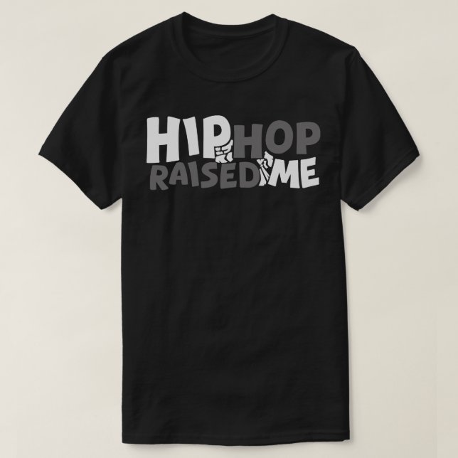 Camiseta Hip hop me criou (Frente do Design)
