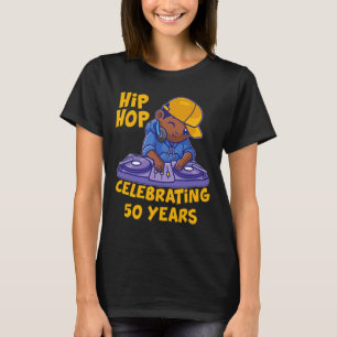 Camiseta Hip Hop Music 50º Aniversário Black History Dj Da