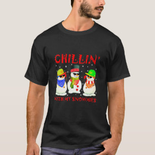 Camiseta Hip Hop Music Snowman Chillin Com O Meu Sn
