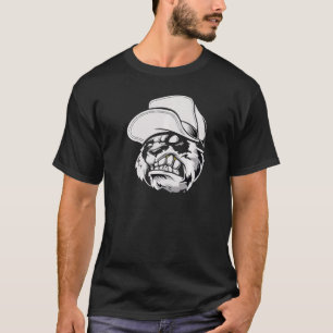 Camiseta Hip Hop Panda Dourada Gangster Grafite Urban S