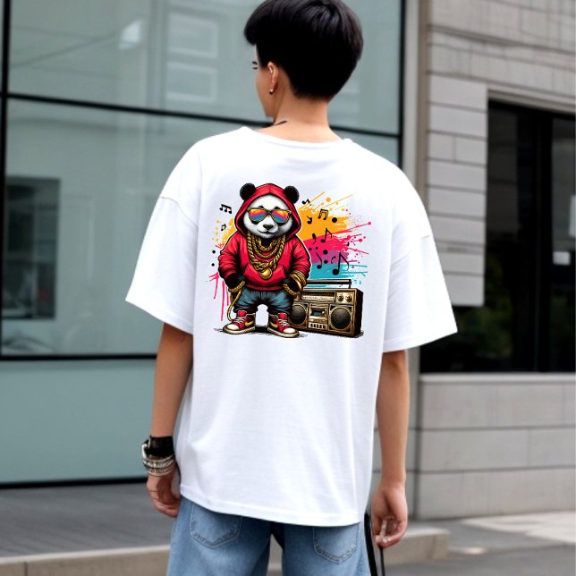 Camiseta Hip Hop Panda Groove: Hip Hop (Cool Panda)