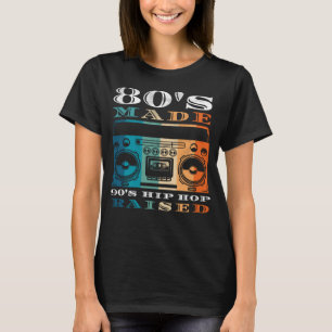 Camiseta Hip Hop Raised Men Women Roupa