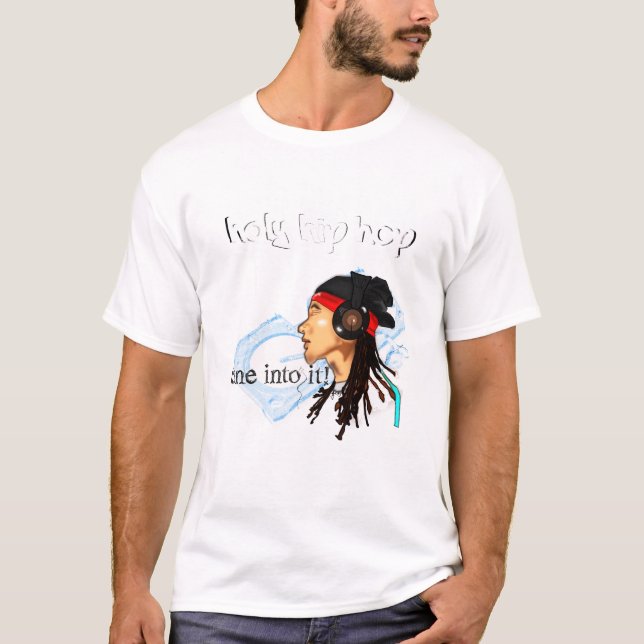 Camiseta hip-hop santamente (Frente)