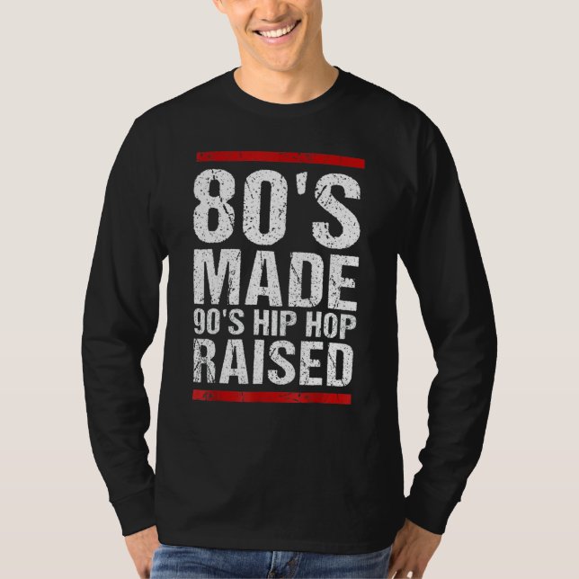 Camiseta Hip Hop sobe Roupa sofisticado do anos 80 90 (Frente)