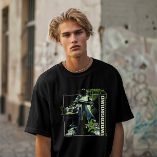 Camiseta Hip-Hop Streetwear – Urban Boombox Grafite