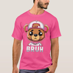 Camiseta Hip Hop Teddy Bear Música Bruh Rap