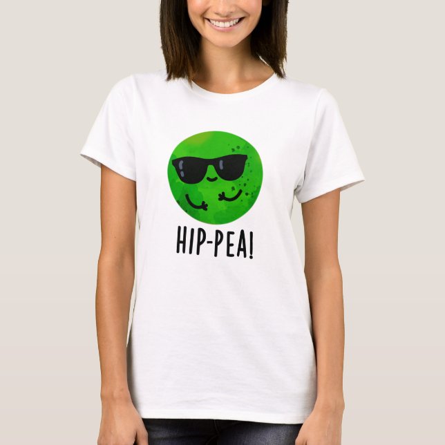 Camiseta Hip Pea Engraçado Hip Pun (Frente)
