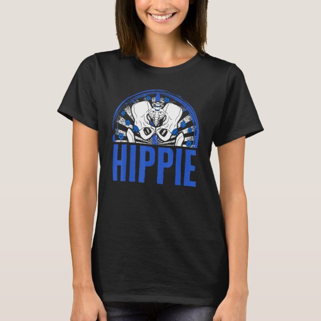 Camiseta Hip Surgery Hippie Floral Bionic Broken Hip Replac (Frente)