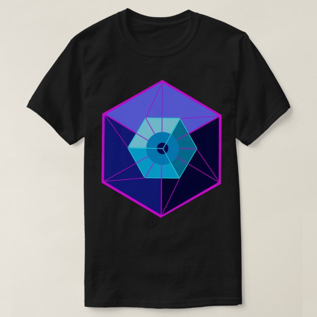 Camiseta Hipercuto 4D do Tesseract  (Frente do Design)