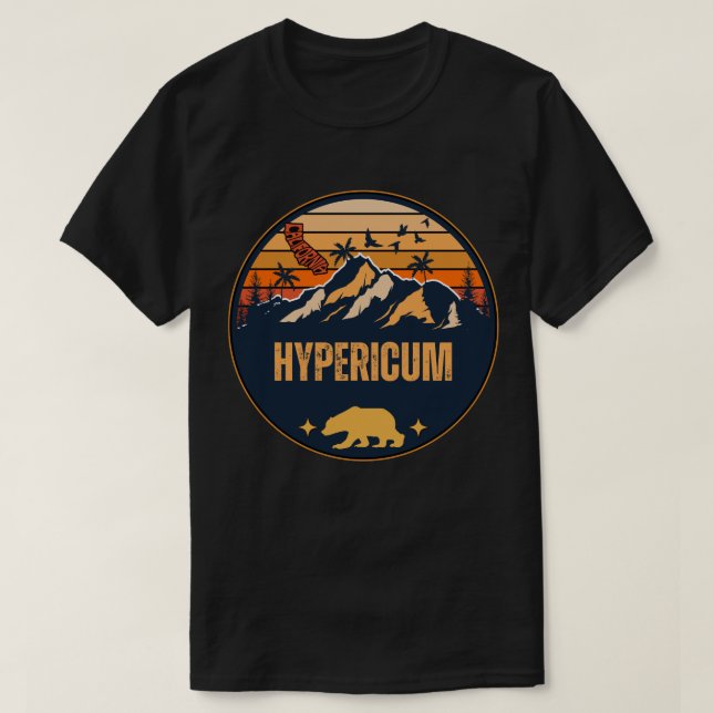 Camiseta Hipericão, Califórnia (Frente do Design)