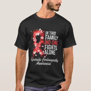 Camiseta Hipertrofia Cardiomiopatia Sensibilização Flor Rib
