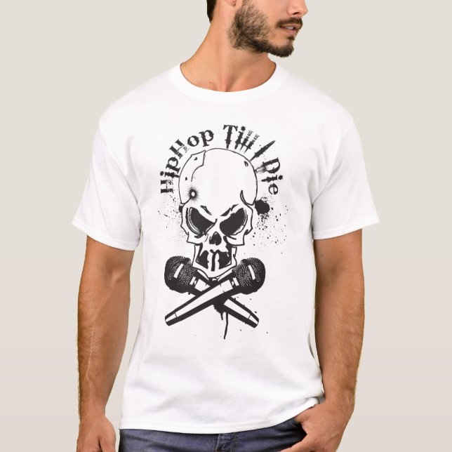 Camiseta hipHop até eu morro (Frente)