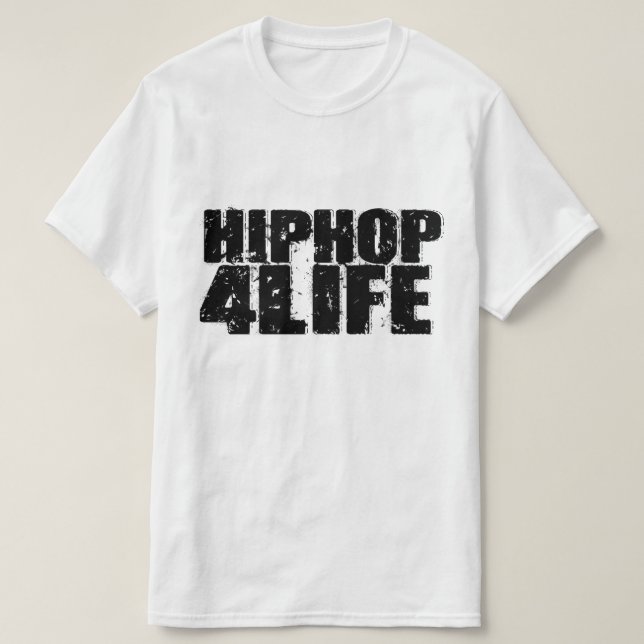 Camiseta HipHop Para A Vida (Frente do Design)