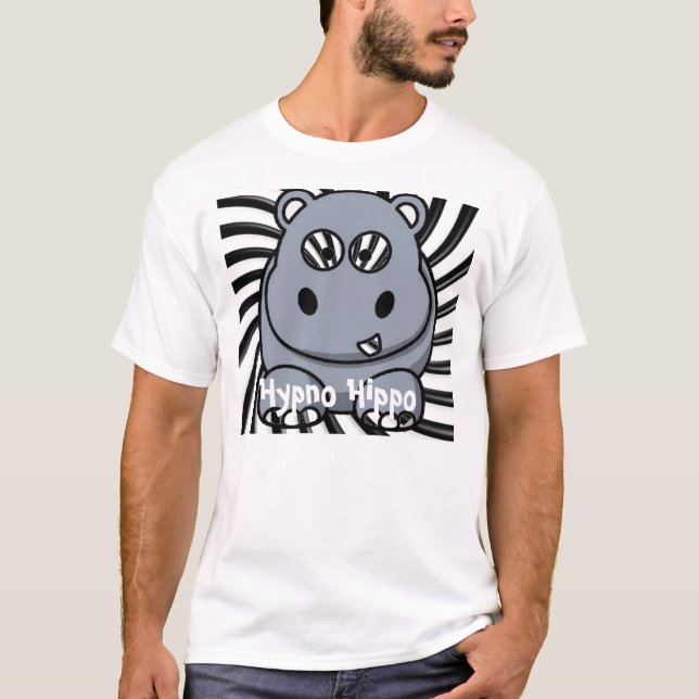 Camiseta hipnohippo, hipopótamo de Hypno (Frente)