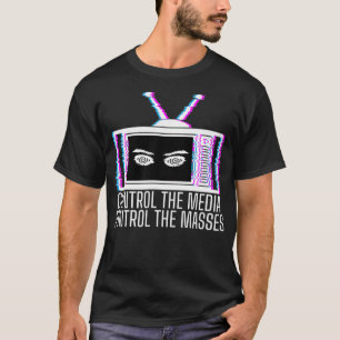 Camiseta Hipnotizar Massas de Propaganda de Televisão Anti-