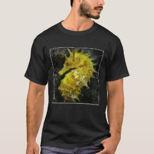 Camiseta Hipocampo amarelo Guttulatus do cavalo marinho  