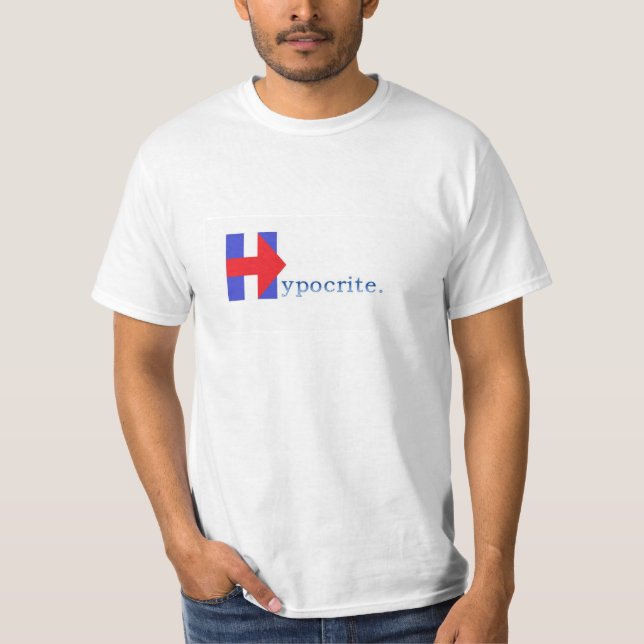 Camiseta Hipócrita Hillary (Frente)