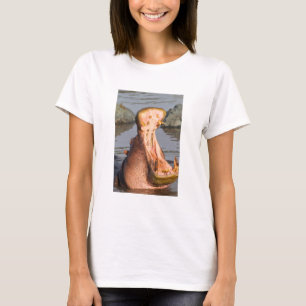 Camiseta Hipopótamo bocejando, Tanzânia