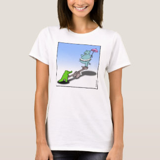 Camiseta Hipopótamo contra o crocodilo