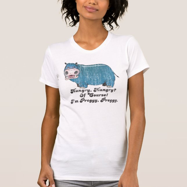Camiseta Hipopótamo de Preggy Preggy (Frente)
