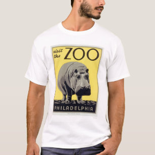 Camiseta Hipopótamo do jardim zoológico do PA de