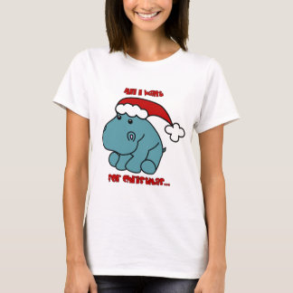 Camiseta Hipopótamo do Natal