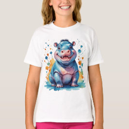 Camiseta Hipopótamo fofo