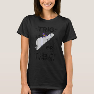 Camiseta Hipopótamo Halloween Trigonometria Ou Trate Profes