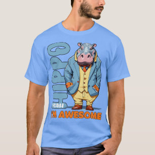 Camiseta hipopótamo sim eu sou incrível Moo Deng